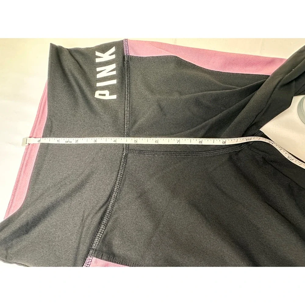 PINK Victoria's Secret Ultimate‎ Leggings XS Black Pink High Waist Activewear